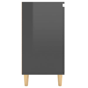 Hochglanz Grau Sideboard 60x35x70 cm