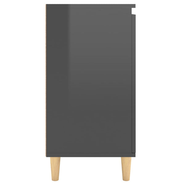 Hochglanz Grau Sideboard 60x35x70 cm