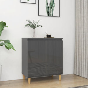 Hochglanz Grau Sideboard 60x35x70 cm