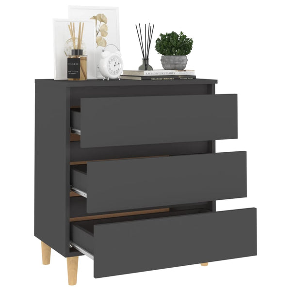 Graues Sideboard 60 cm