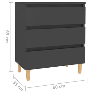 Graues Sideboard 60 cm