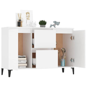 Weißes Sideboard 102 cm mit Schubladen