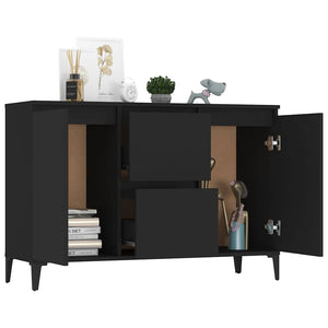Schwarzes Sideboard 102 cm