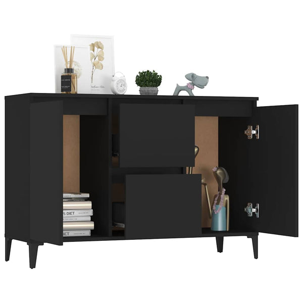 Schwarzes Sideboard 102 cm