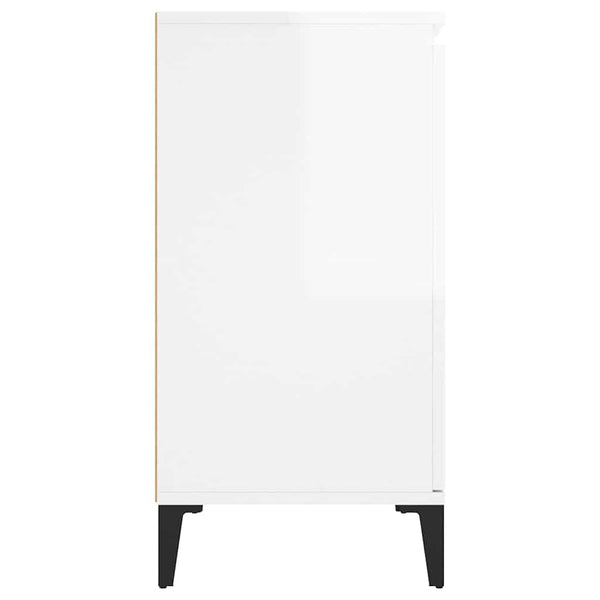 Hochglanz Weißes Sideboard 102 cm