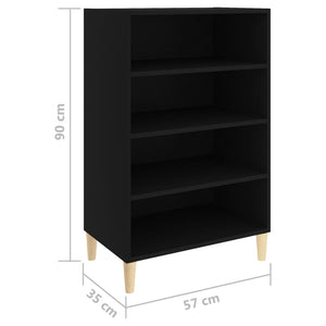 Schwarzes Sideboard 57x35x90cm