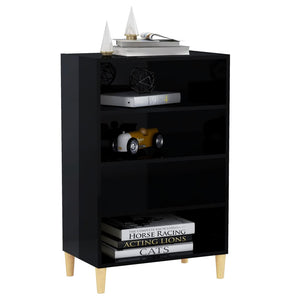 Hochglanz Sideboard Schwarz 90cm