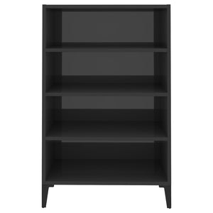 Hochglanz Sideboard Grau 57x35x90cm