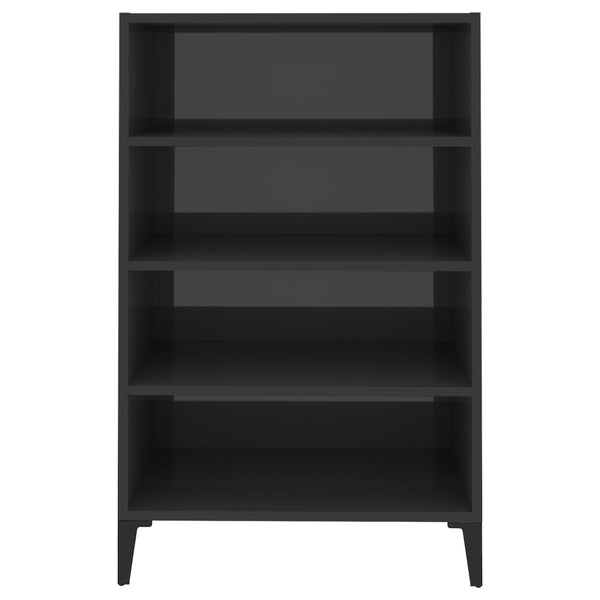 Hochglanz Sideboard Grau 57x35x90cm