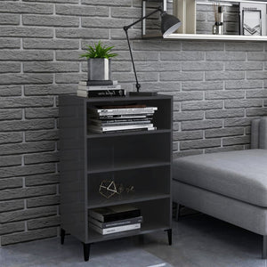Hochglanz Sideboard Grau 57x35x90cm