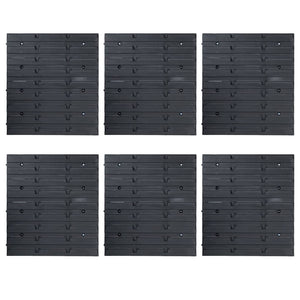 96tlg. Behälter-Set für Kleinteile mit Wandplatten Blau Schwarz