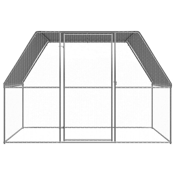 Outdoor-Hühnerkäfig 3x2x2 m Verzinkter Stahl