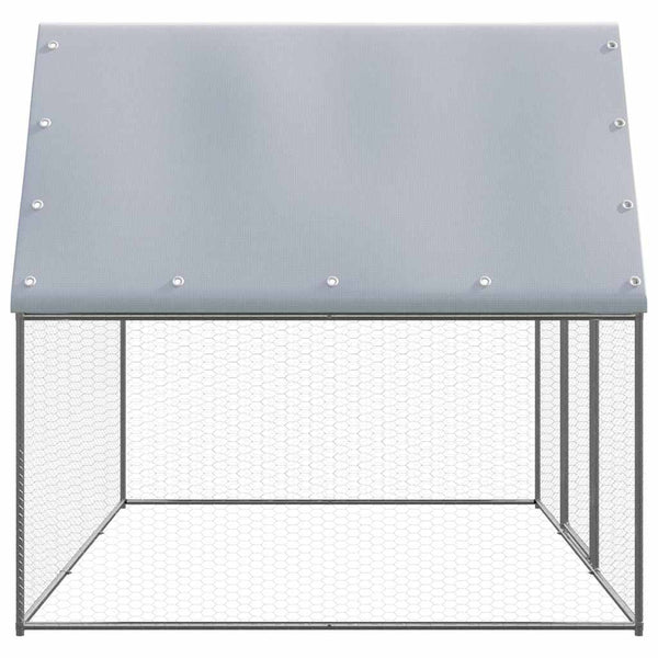 Outdoor-Hühnerkäfig 3x2x2 m Verzinkter Stahl