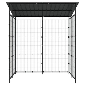 Fahrradschuppen 190x190x222 cm Stahl Schwarz