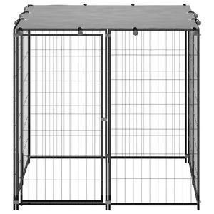Hundezwinger 110x110x110 cm Stahl Schwarz