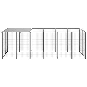 Hundezwinger Schwarz 330x110x110 cm Stahl