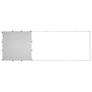 Hundezwinger Silbern 330x110x110 cm Stahl