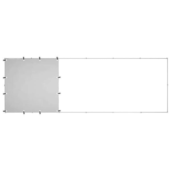 Hundezwinger Silbern 330x110x110 cm Stahl