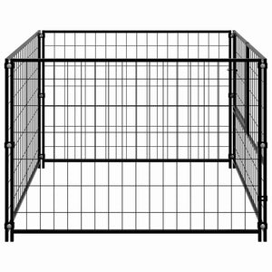 Hundezwinger Schwarz 100x100x70 cm Stahl