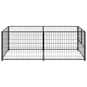 Hundezwinger Schwarz 200x100x70 cm Stahl