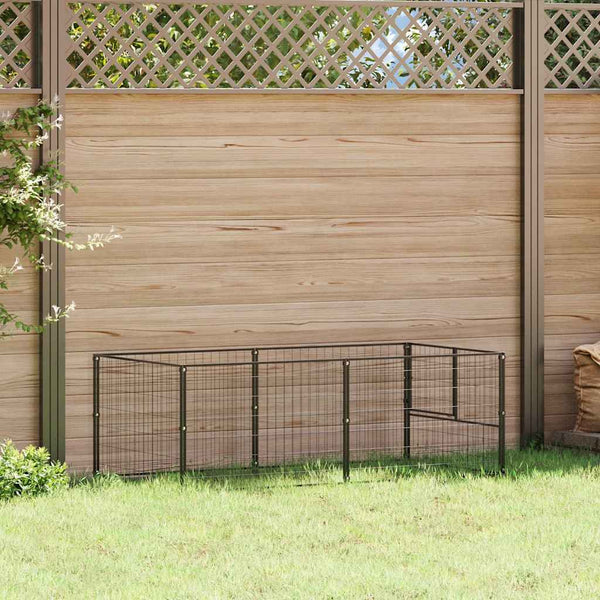 Hundezwinger Schwarz 200x100x70 cm Stahl