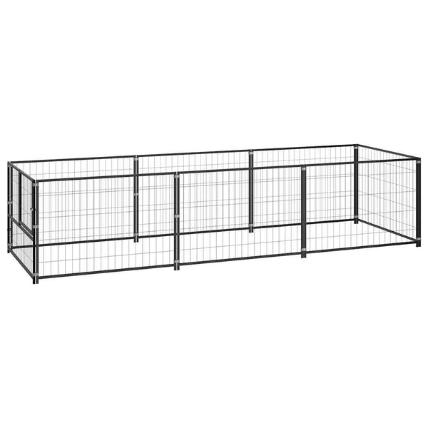 Hundezwinger Schwarz 300x100x70 cm Stahl