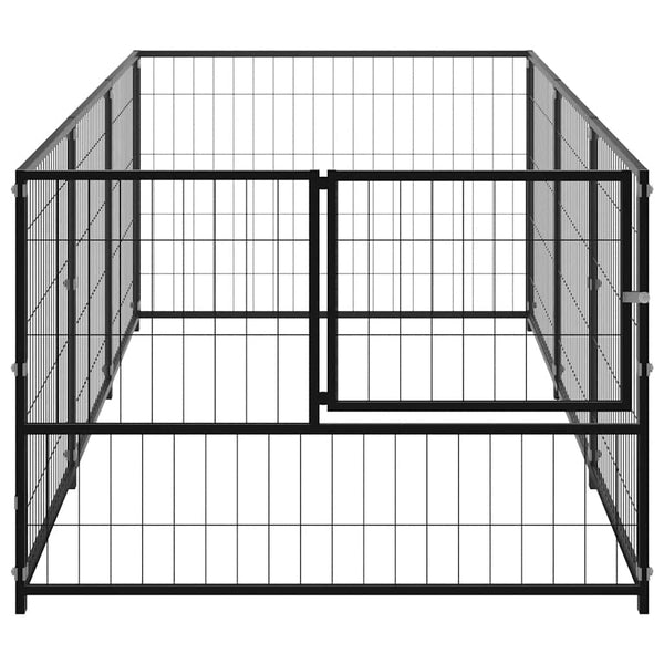 Hundezwinger Schwarz 300x100x70 cm Stahl