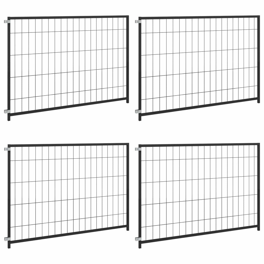 Hundezwinger Schwarz 300x100x70 cm Stahl