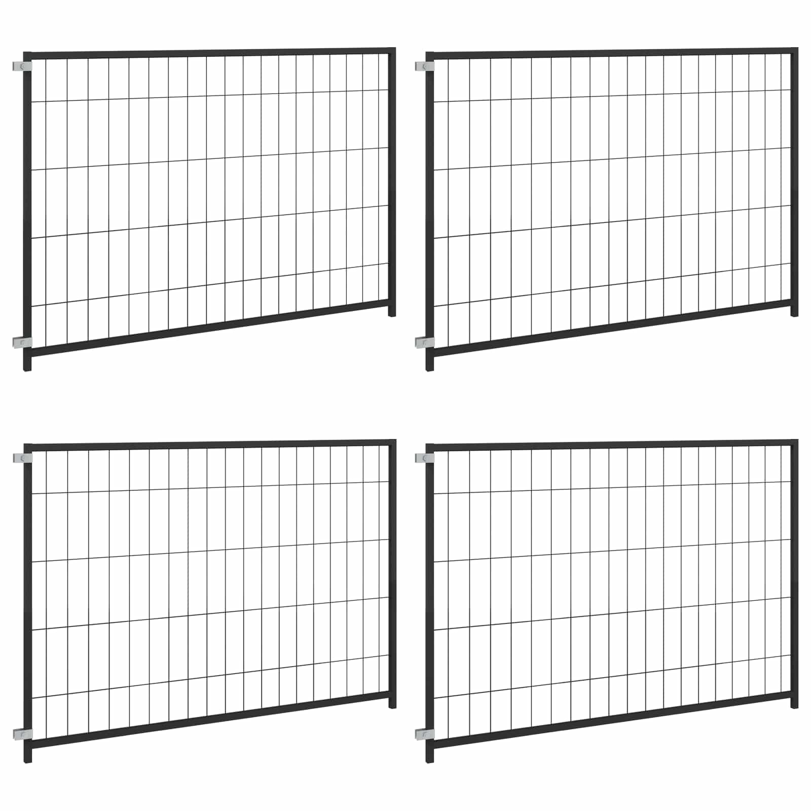 Hundezwinger Schwarz 300x100x70 cm Stahl