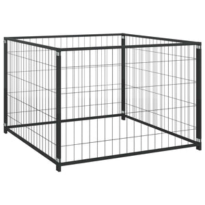 Hundezwinger Schwarz 300x100x70 cm Stahl