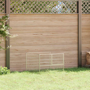 Hundezwinger Silbern 100x100x70 cm Stahl