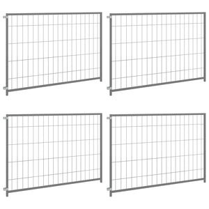 Hundezwinger Silbern 300x100x70 cm Stahl