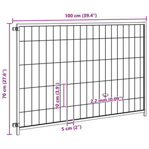 Hundezwinger Silbern 300x100x70 cm Stahl