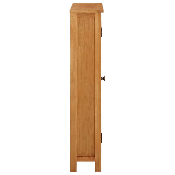 Massivholz Schrank Eiche 50x22x110 cm