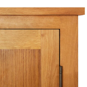 Massivholz Schrank Eiche 50x22x110 cm