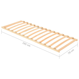 Lattenrost 70x200 cm mit 13 Latten