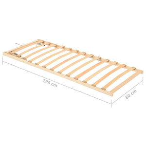 Lattenrost 80x200 cm mit verstellbarem Kopfteil
