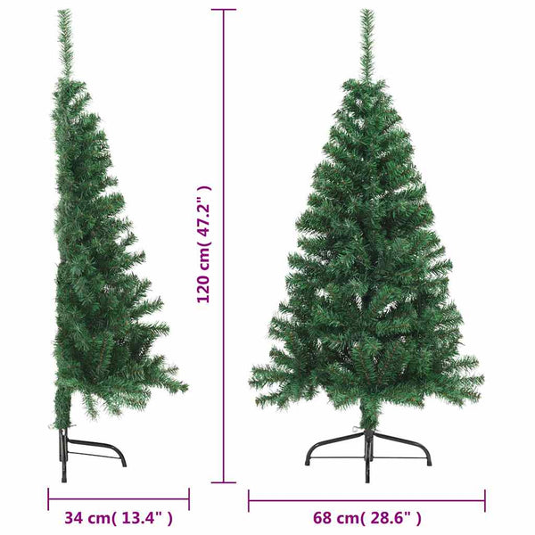 Halber Weihnachtsbaum Grün 120cm