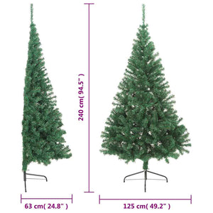 Halb Weihnachtsbaum Grün 240cm