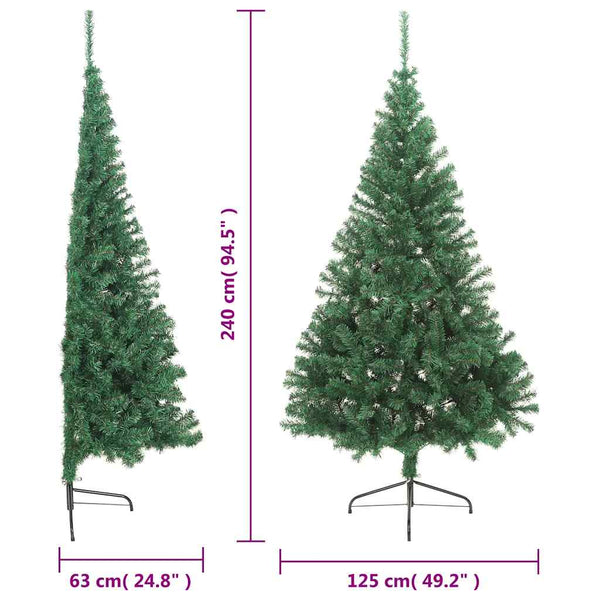 Halb Weihnachtsbaum Grün 240cm