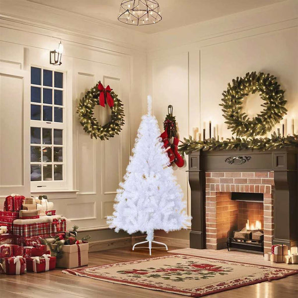 Halb Weihnachtsbaum Künstlich Weiß 150cm