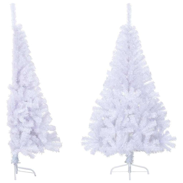 Halb Weihnachtsbaum Künstlich Weiß 150cm