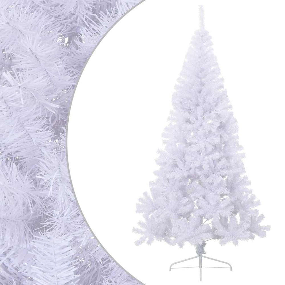 Halber Weihnachtsbaum Weiß 180cm