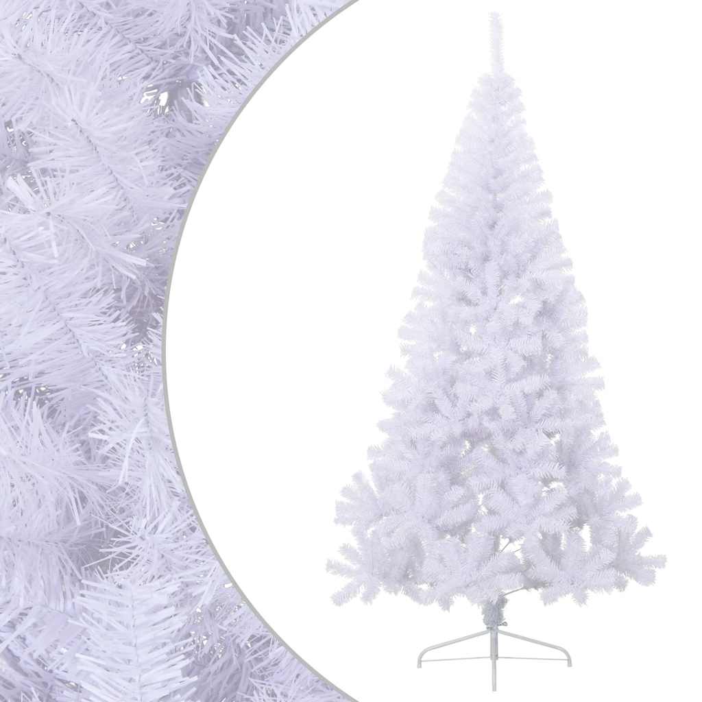 Halber Weihnachtsbaum Weiß 180cm