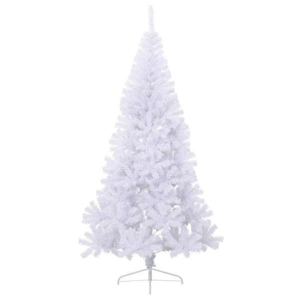 Halber Weihnachtsbaum Weiß 180cm