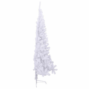 Halber Weihnachtsbaum Weiß 180cm