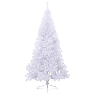 Halber Weihnachtsbaum Weiß 210cm