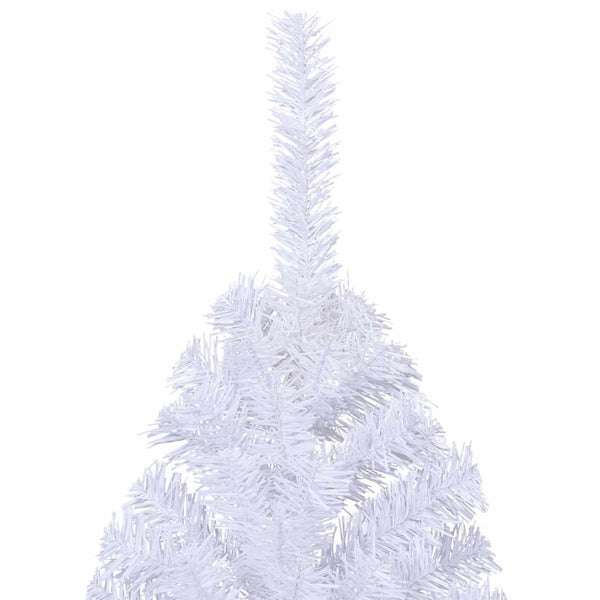 Halber Weihnachtsbaum Weiß 210cm