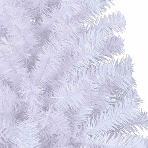 Halber Weihnachtsbaum Weiß 210cm