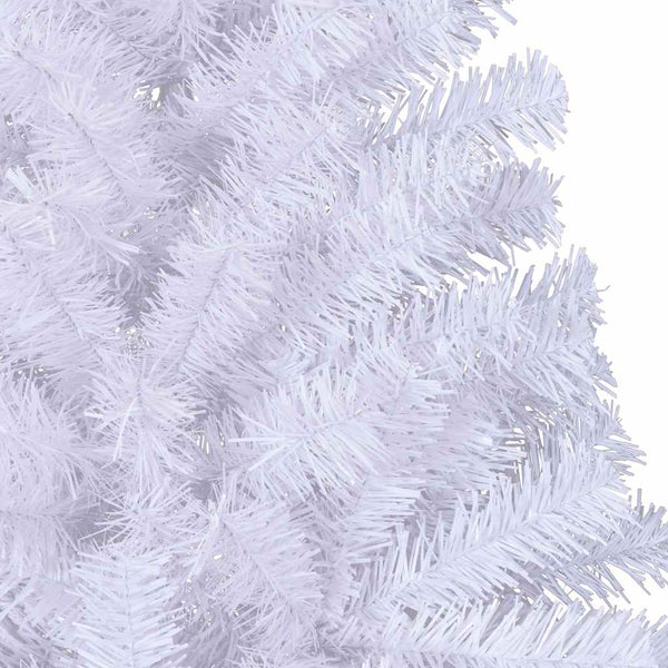 Halber Weihnachtsbaum Weiß 210cm